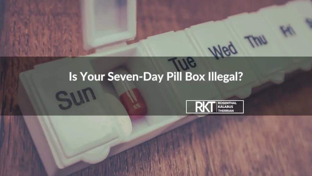 Are Seven-Day Pill Boxes Illegal?