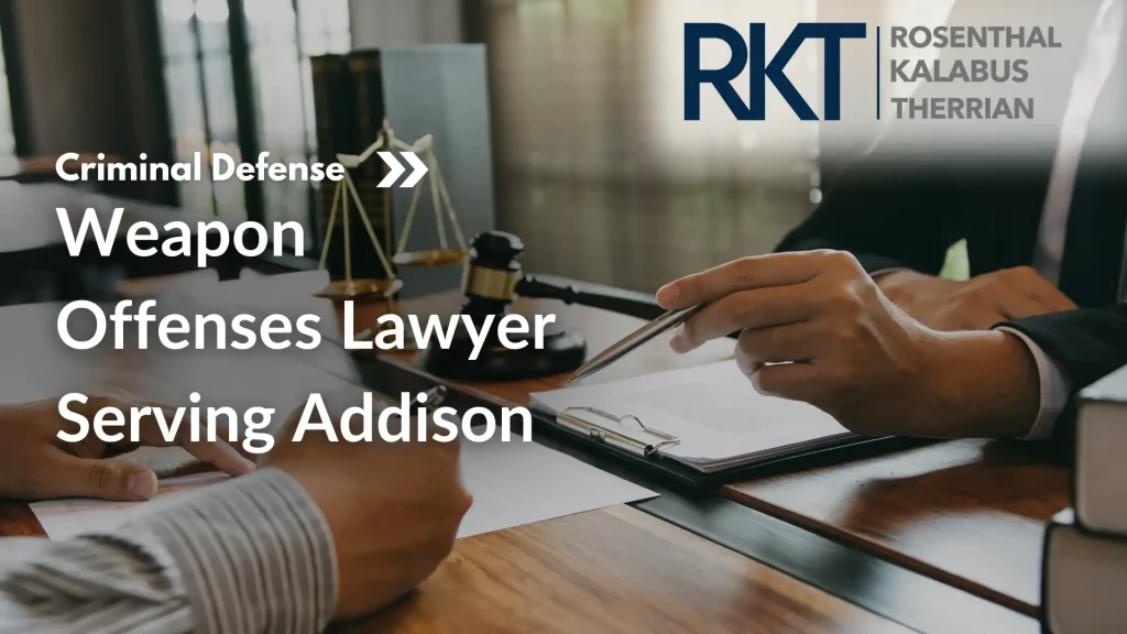 Weapon Offenses Lawyer Serving Addison Image