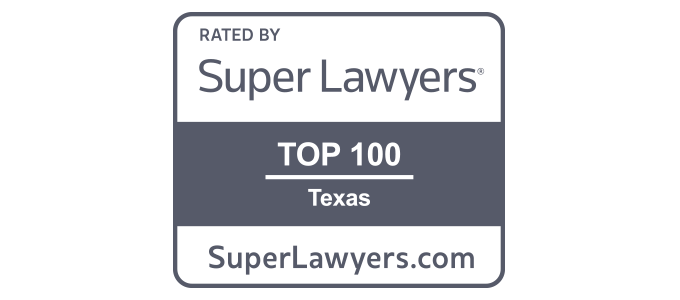 Texas - Top 100 Super Lawyers Badge - Logo